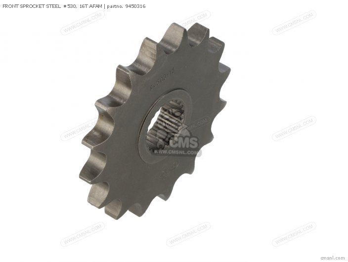 AFAM FRONT SPROCKET STEEL 530, 16T 9450316 AFAM FRONT SPROCKET STEEL 530, 16T 9450316