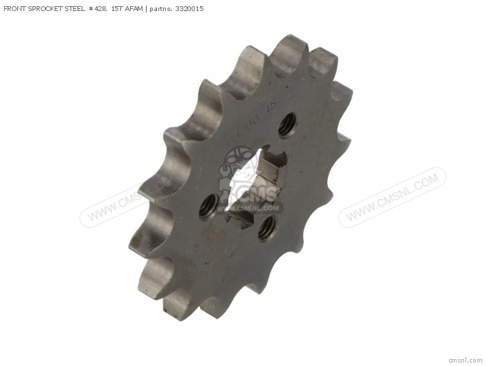 AFAM FRONT  SPROCKET STEEL  428, 15T 3320015