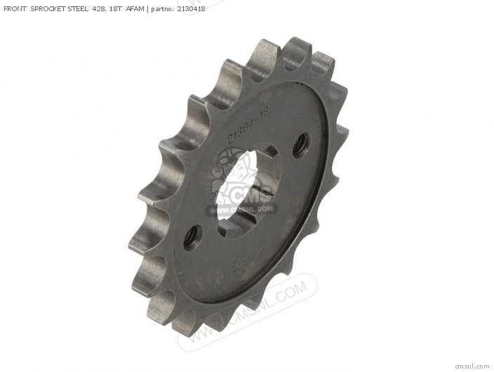 AFAM FRONT  SPROCKET STEEL  428, 18T 2130418