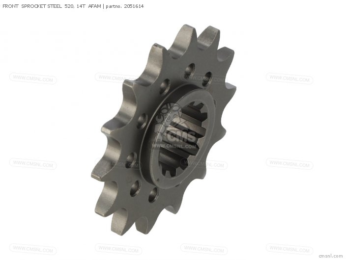 AFAM FRONT SPROCKET STEEL 520, 14T 2051614 AFAM FRONT SPROCKET STEEL 520, 14T 2051614