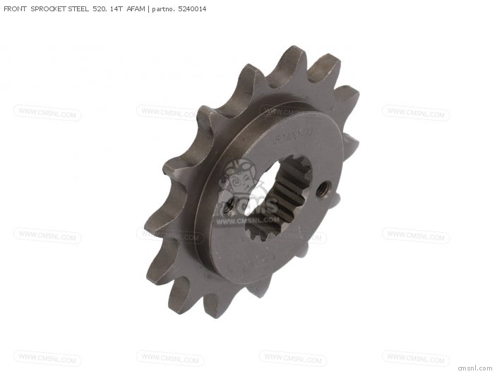 AFAM FRONT SPROCKET STEEL 520, 14T 5240014 AFAM FRONT SPROCKET STEEL 520, 14T 5240014