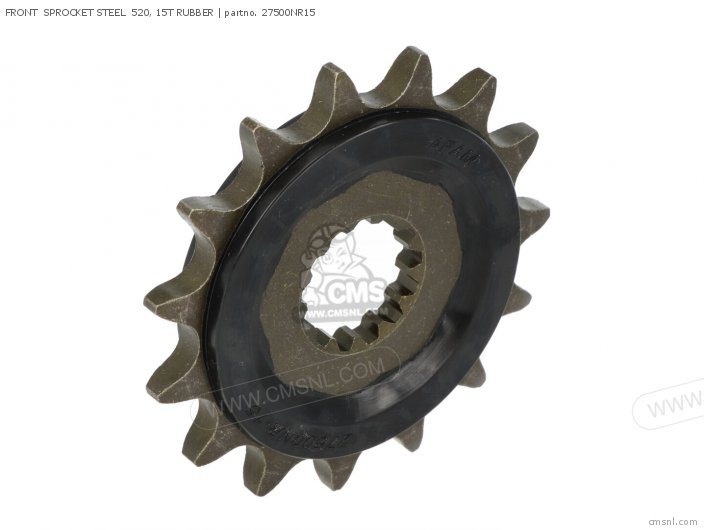 AFAM FRONT  SPROCKET STEEL  520, 15T RUBBER 27500NR15