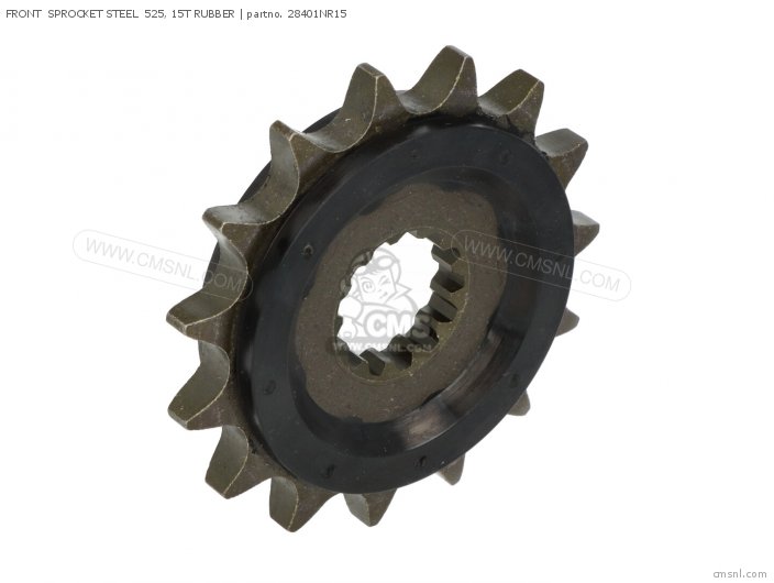 AFAM FRONT  SPROCKET STEEL  525, 15T RUBBER 28401NR15