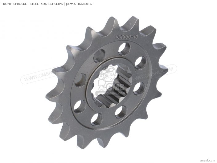 AFAM FRONT SPROCKET STEEL 525, 16T CLIPS 16680016 AFAM FRONT SPROCKET STEEL 525, 16T CLIPS 16680016