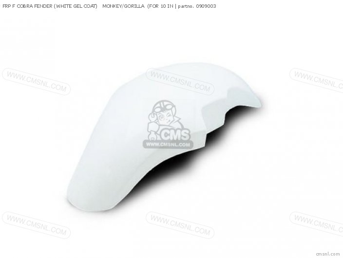 Takegawa FRP F COBRA FENDER (WHITE GEL COAT)   MONKEY/GORILLA  (FOR 10 IN 0909003