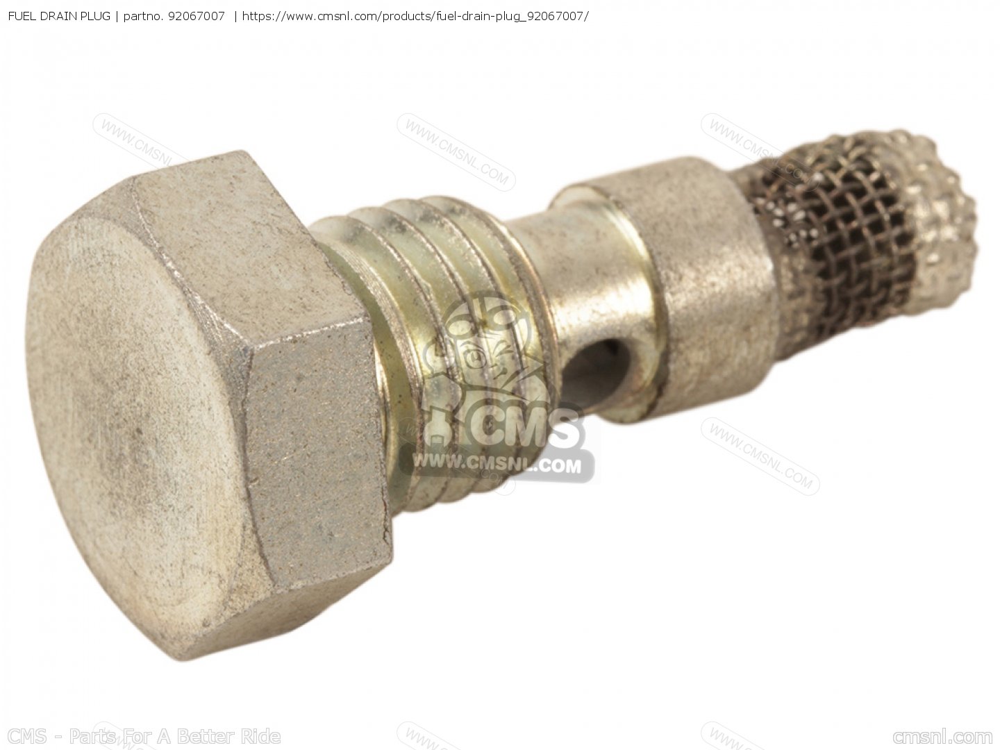 92067007 Fuel Drain Plug Kawasaki buy the 92067007 at CMSNL