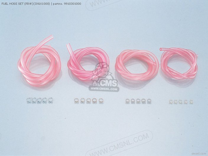 Fuel Hose Set (pink)(3x6x1000) photo