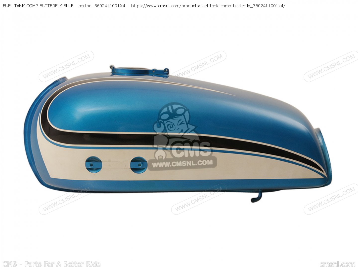 FUEL TANK COMP BUTTERFLY BLUE for Yamaha - order at CMSNL