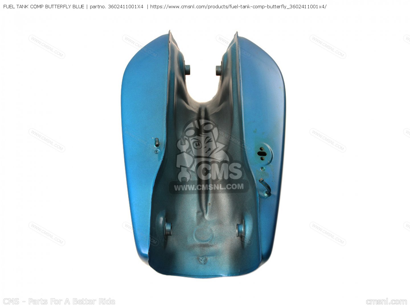 FUEL TANK COMP BUTTERFLY BLUE for RD350 1973 USA - order at CMSNL