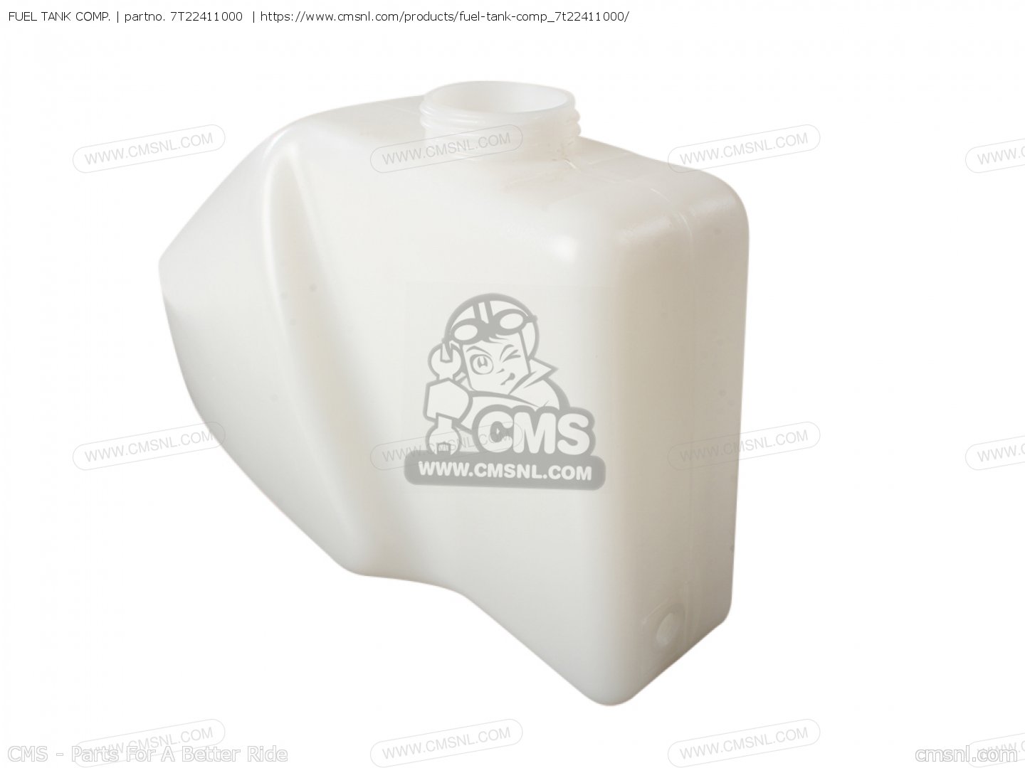 FUEL TANK COMP. for RC100S KT100S RACE KART order at CMSNL