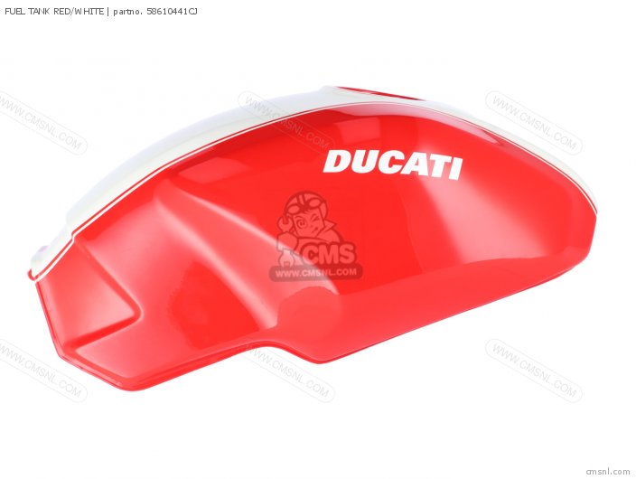 Ducati FUEL TANK RED/WHITE 58610441CJ