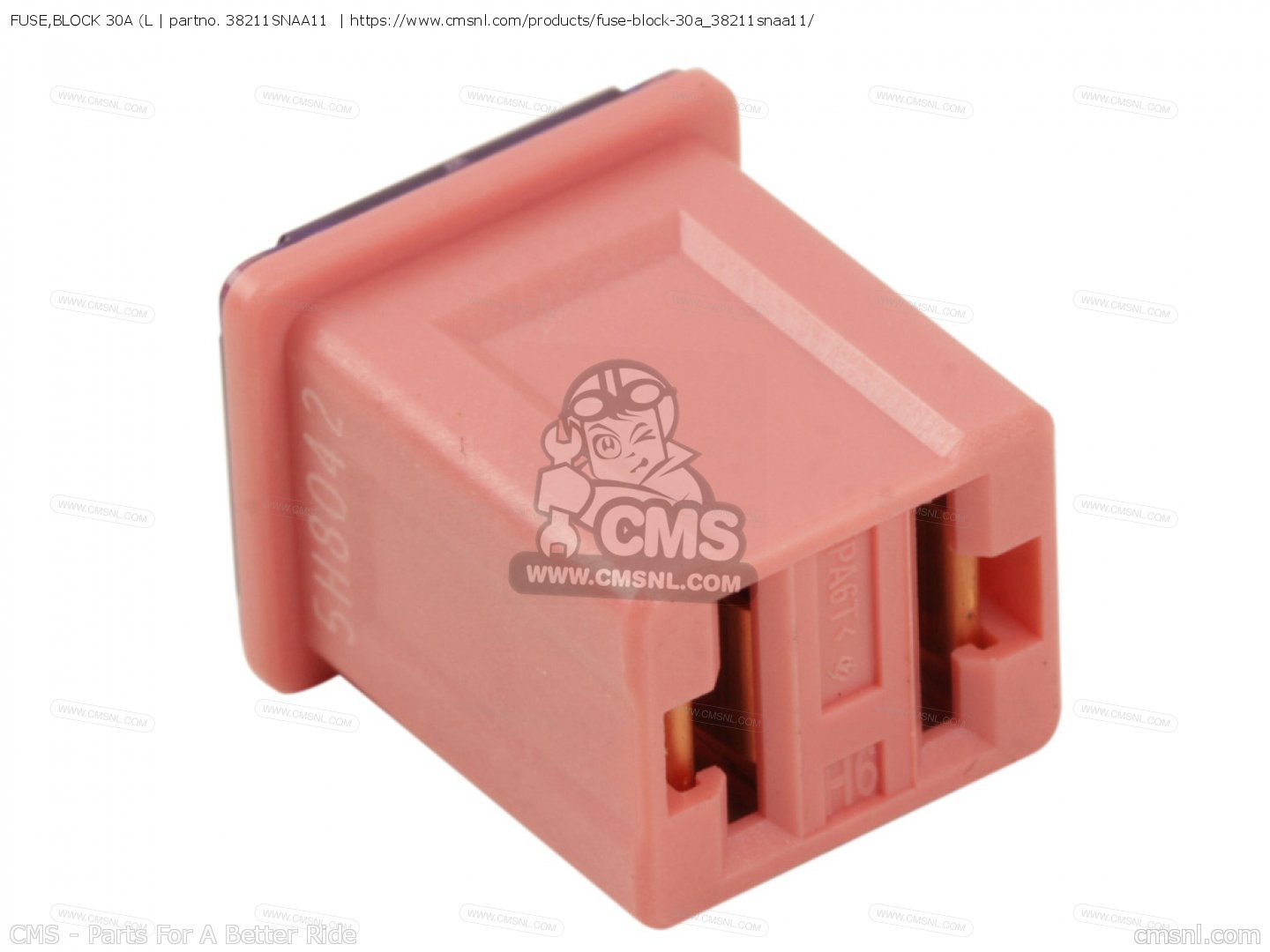 GL1800 GOLD WING 2008 (8) ENGLAND / KMH FUSE, BLOCK 30A (L 38211SNAA11, for Honda