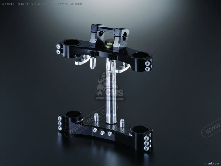 Kitaco G-CRAFT STEM KIT BLACK ALUMITE 03168001 Kitaco G-CRAFT STEM KIT BLACK ALUMITE 03168001