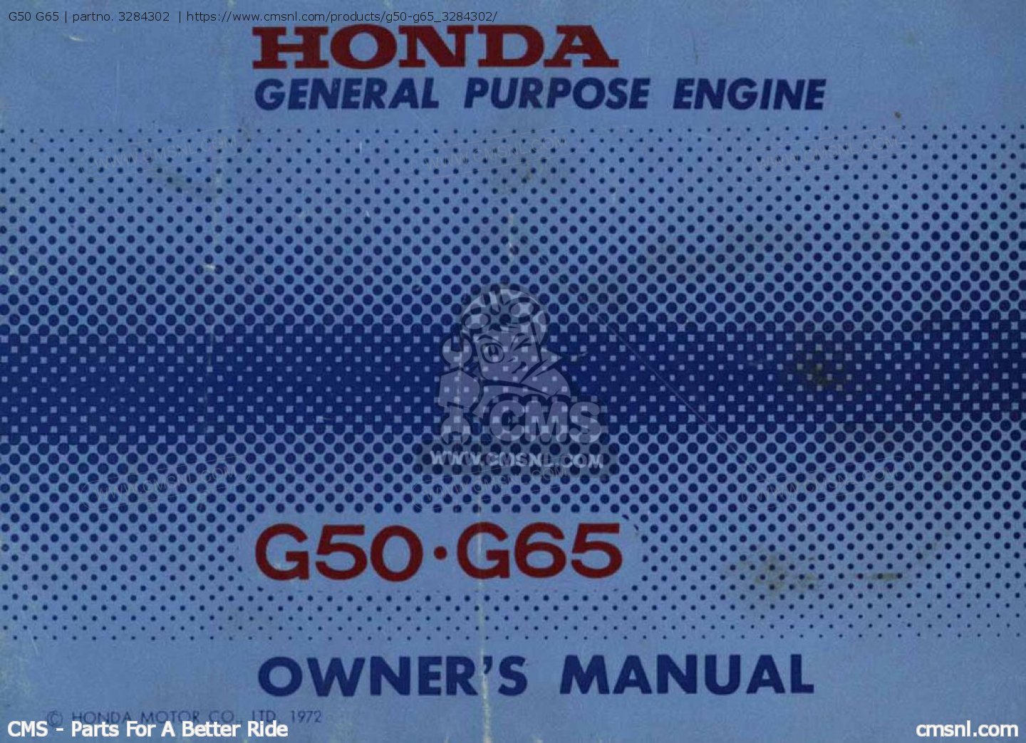 3284302: G50 G65 Honda - buy the 32843-02 at CMSNL