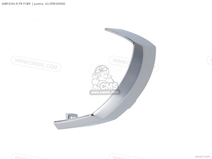 Honda GARNISH,R FR FORK 61155K0G900 Honda GARNISH,R FR FORK 61155K0G900