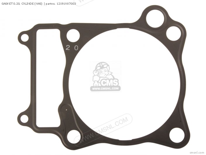 Honda GASKET 0.20, CYLINDE (NAS) 12191NX7003