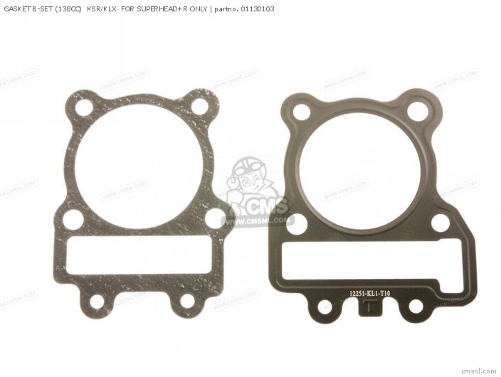 Takegawa GASKET B-SET (138CC)  KSR/KLX  FOR SUPERHEAD+R ONLY 01130103