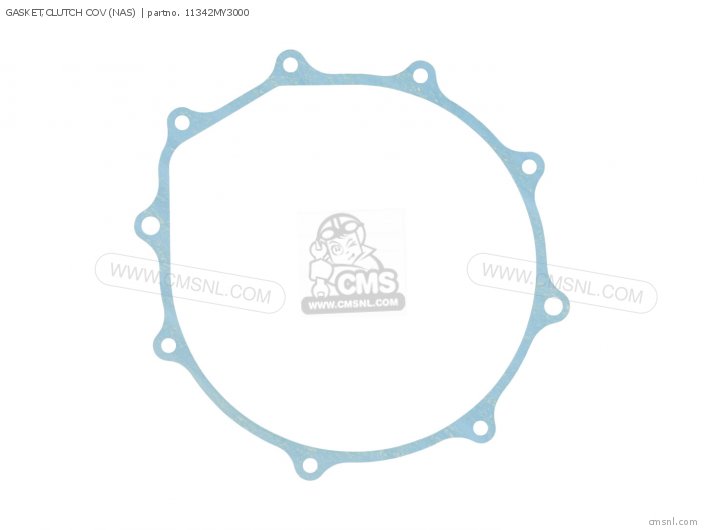 Honda GASKET,CLUTCH COV (NAS) 11342MY3000 Honda GASKET,CLUTCH COV (NAS) 11342MY3000