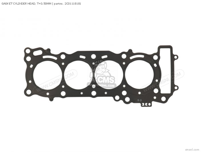 Yamaha GASKET CYLINDER HEAD, T=0.50MM 2C01118181