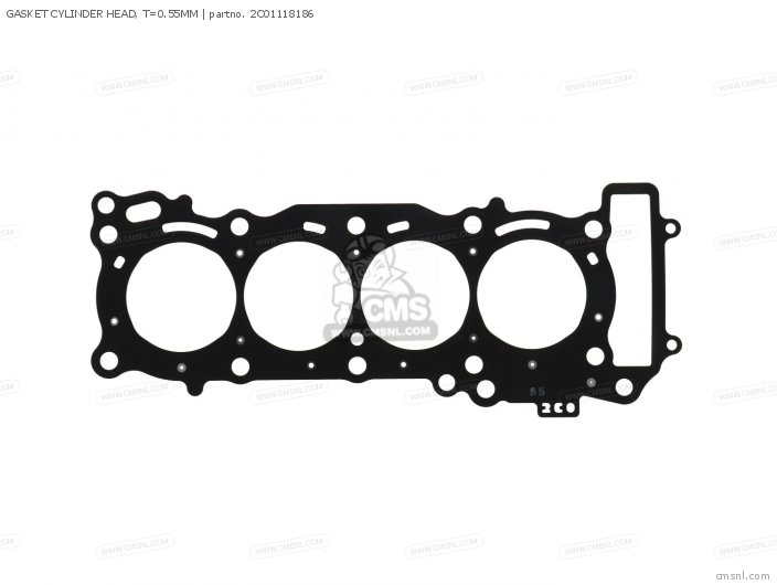 Yamaha GASKET CYLINDER HEAD, T=0.55MM 2C01118186