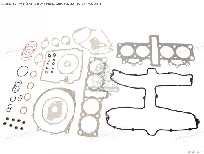 Yamaha GASKET KIT A+B (NON O.E JAPANESE ALTERNATIVE) (NAS) VG2068M