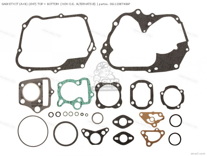 Honda GASKET KIT (A+B) (47) TOP + BOTTOM  (NAS (NAS) 06112087406P