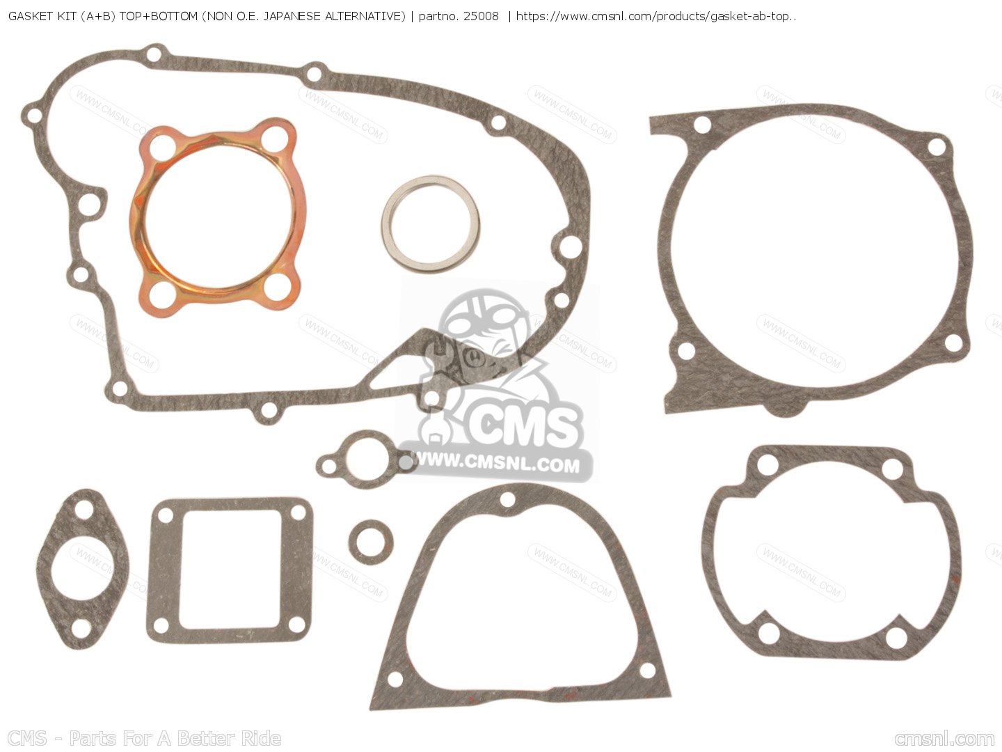 25008 Gasket Kit (a+b) Top+bottom (non O.e. Japanese Alternative) (mca