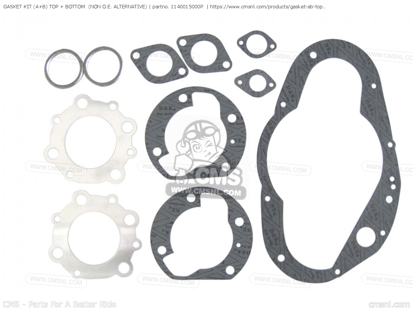 GASKET KIT (A+B) TOP + BOTTOM (NAS) (NON O.E. ALTERNATIVE) for GT500