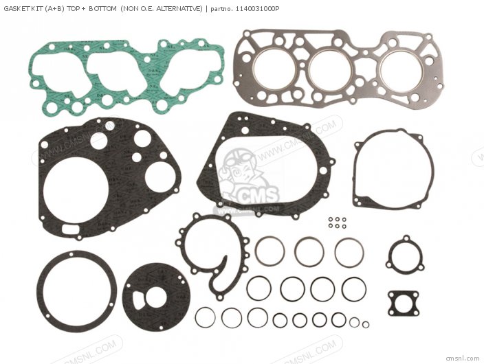 GASKET KIT (A+B) TOP + BOTTOM (NAS) for GT750 1973 1974 1975 1976 1977