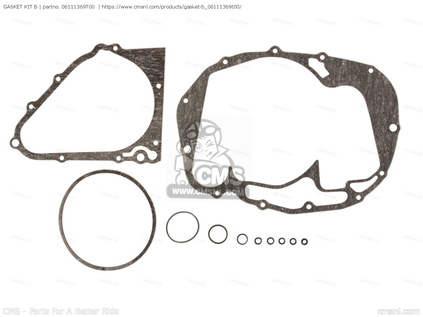 06111369T00: Gasket Kit B (mca) Honda - Buy The 06111-369-T00 At CMSNL