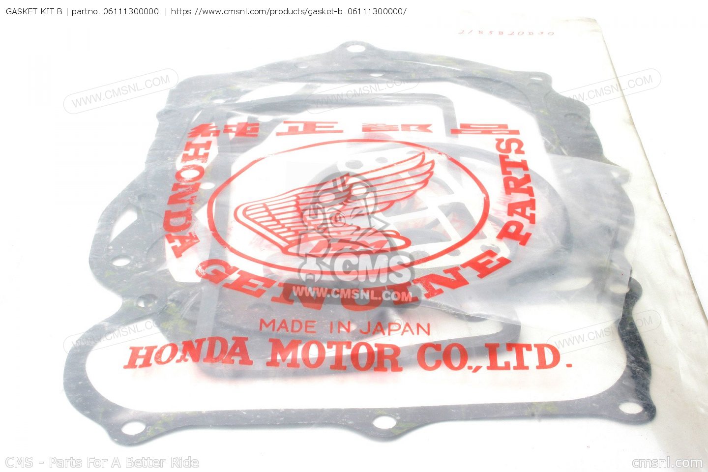 06111300000: Gasket Kit B Honda - Buy The 06111-300-000 At CMSNL