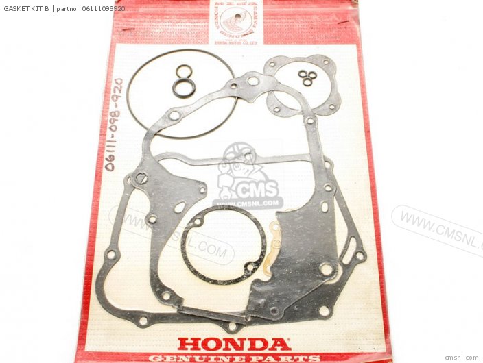 06111098920: Gasket Kit B Honda - Buy The 06111-098-920 At CMSNL