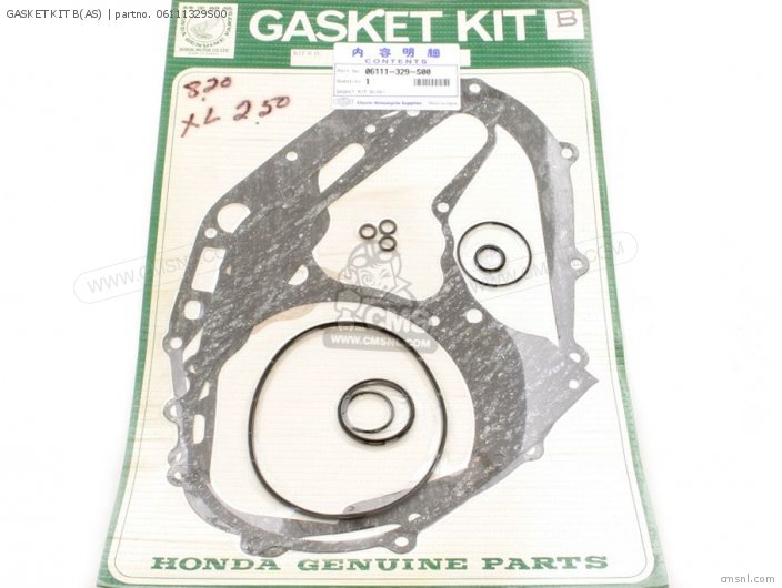 06111329S00 Gasket Kit B(as) Honda buy the 06111329S00 at CMSNL