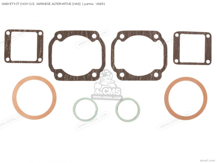 Yamaha GASKET KIT (NAS) (NON O.E. JAPANESE ALTERNATIVE) VG651