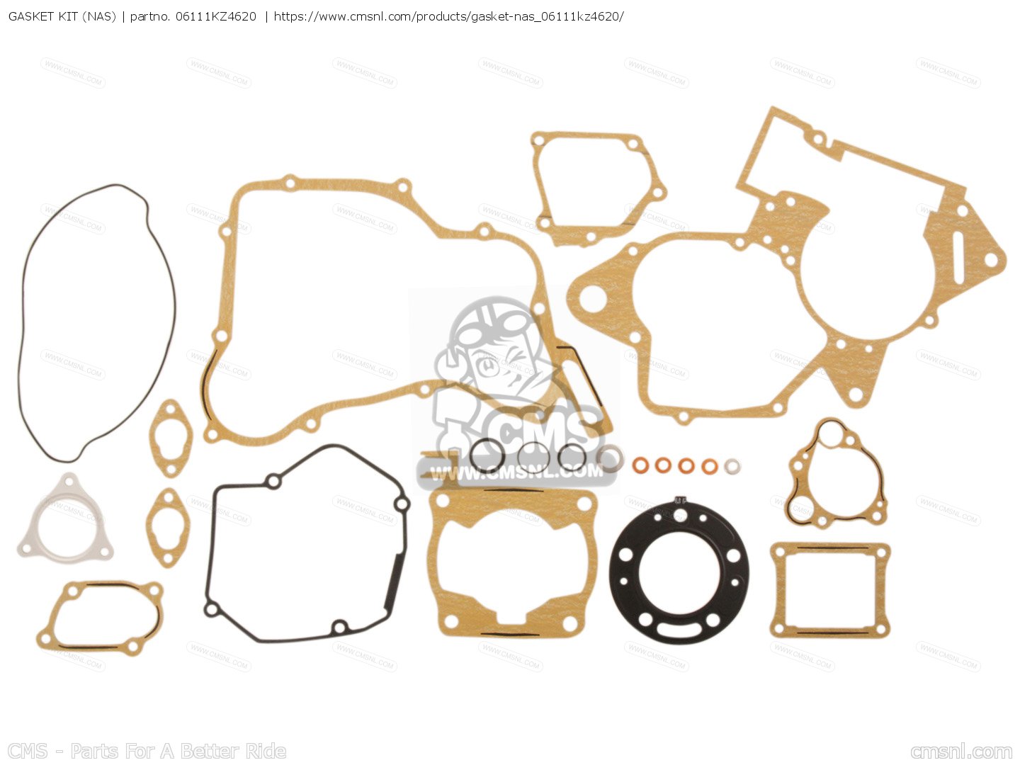 06111KZ4620: Gasket Kit (nas) Honda - buy the 06111-KZ4-620 at CMSNL