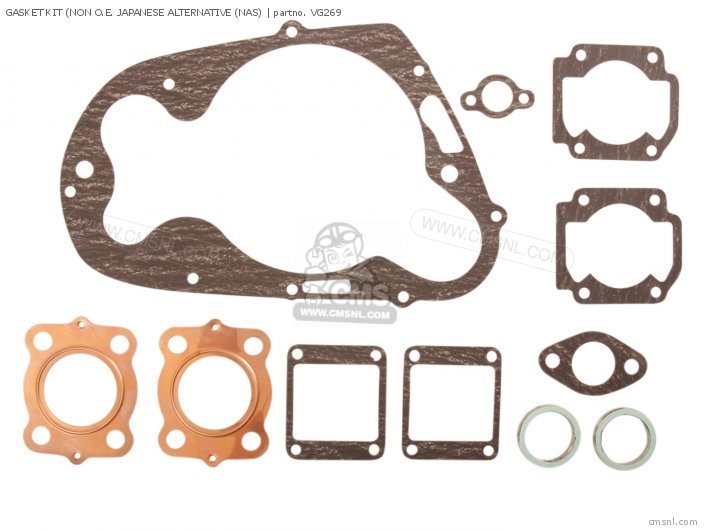 Yamaha GASKET KIT (NON O.E. JAPANESE ALTERNATIVE (NON O.E. JAPANE (NAS) VG269