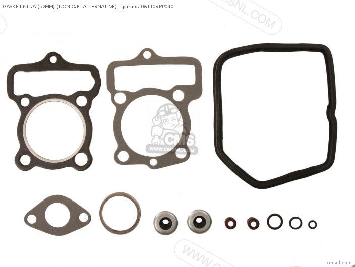 Honda GASKET KIT.A (52MM) (NAS) (NON O.E. ALTERNATIVE) 06110RRP040