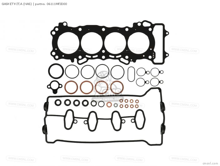 06111MFJD00: Gasket Kit,a (nas) Honda - buy the 06111-MFJ-D00 at CMSNL