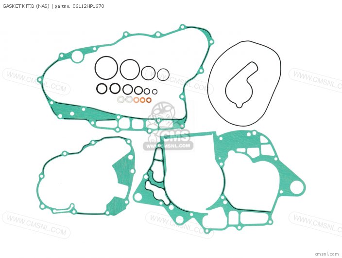 06112HP1670: Gasket Kit,b (nas) Honda - Buy The 06112-HP1-670 At CMSNL