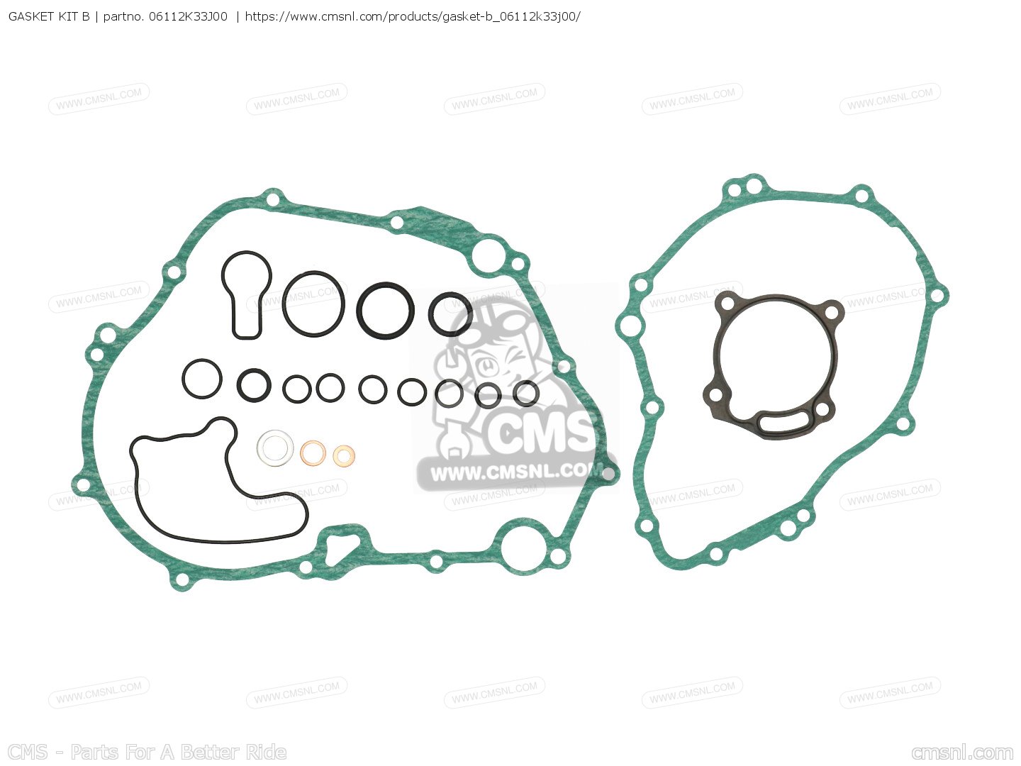 06112K33J00: Gasket Kit,b Honda - Buy The 06112-K33-J00 At CMSNL