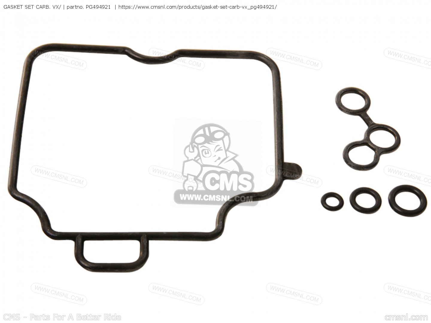 PG494921: Gasket Set Carb. Vx/ Piaggio Group - buy the 494921 at CMSNL