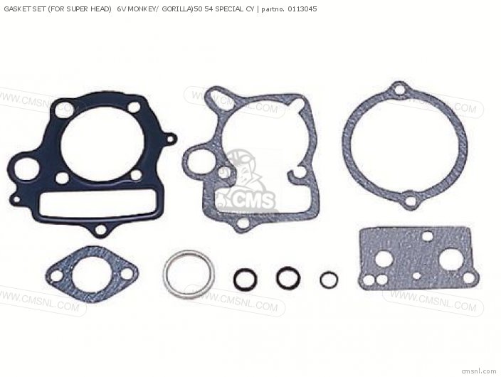 Takegawa GASKET SET (FOR SUPER HEAD)  6V MONKEY/ GORILLA)50 54 SPECIAL CY 0113045