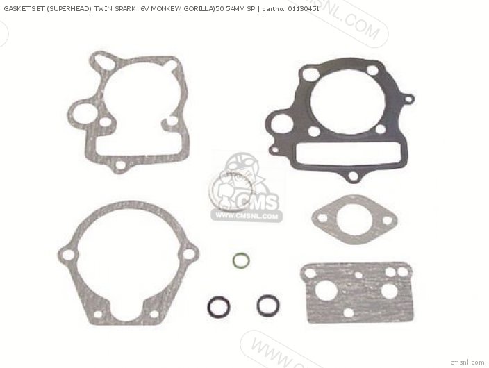 Takegawa GASKET SET (SUPERHEAD) TWIN SPARK  6V MONKEY/ GORILLA)50 54MM SP 01130451