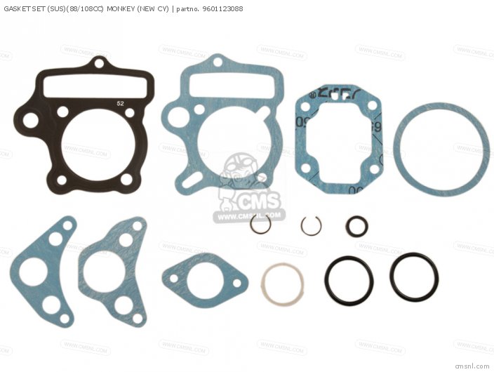 Kitaco GASKET SET (SUS)(88/108CC) MONKEY (NEW CY) 9601123088