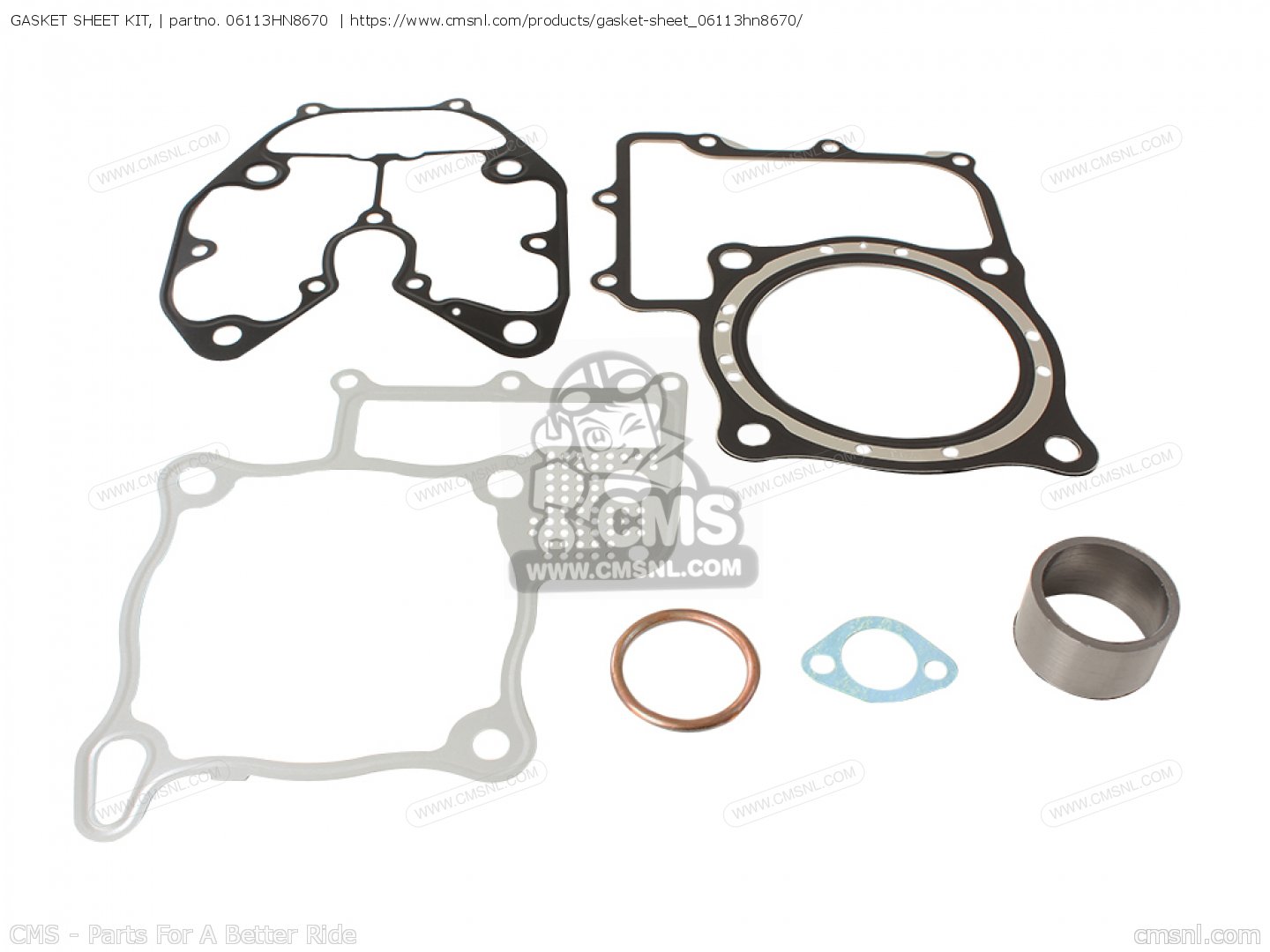 GASKET SHEET KIT, (NAS) for TRX650FA 2003 (3) USA order at CMSNL