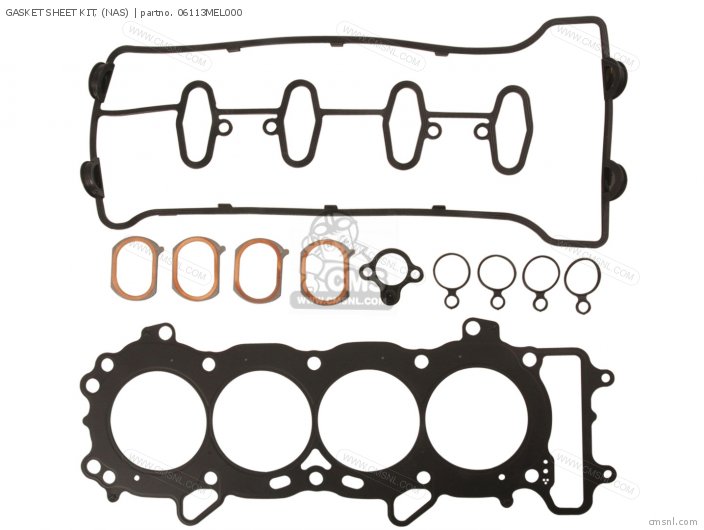 Honda GASKET SHEET KIT, (NAS) 06113MEL000 Honda GASKET SHEET KIT, (NAS) 06113MEL000