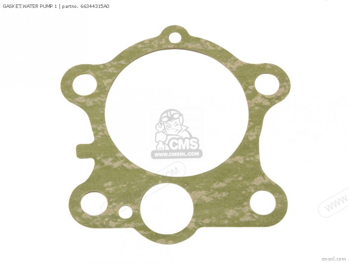 Yamaha GASKET,WATER PUMP 1 (NAS) 66344315A0