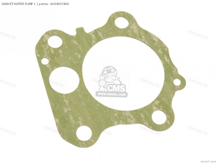 Yamaha GASKET,WATER PUMP 1 (NAS) 6H344315A0