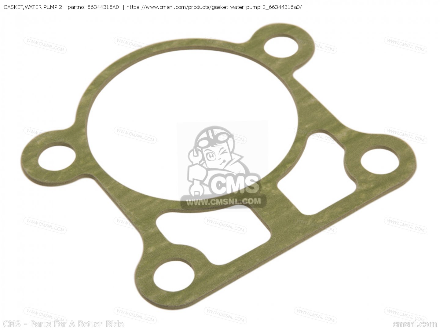 663-44316-a0 Gasket,water Pump 2 (nas), 66344316a0 Yamaha - 5oeg, 30f, 40sn