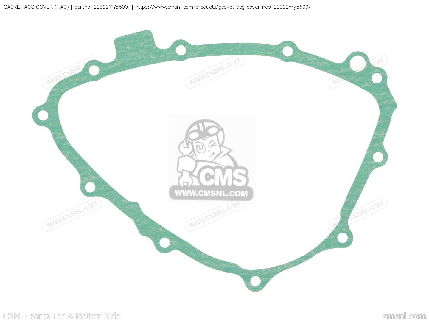 GASKET,ACG COVER (NAS) for CB500 1997 (V) GERMANY / 34P order at CMSNL